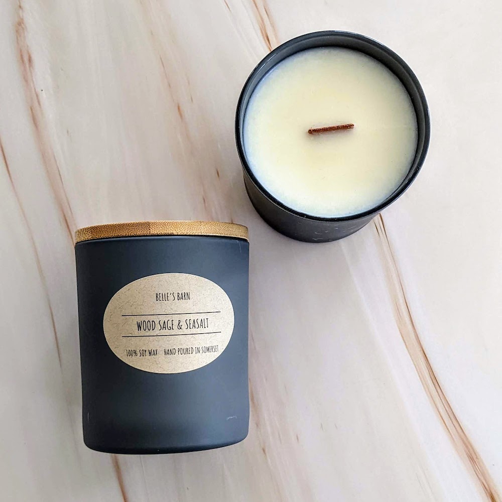 Wooden Wick Scented Candles With Eco Packaging - Belle's Barn